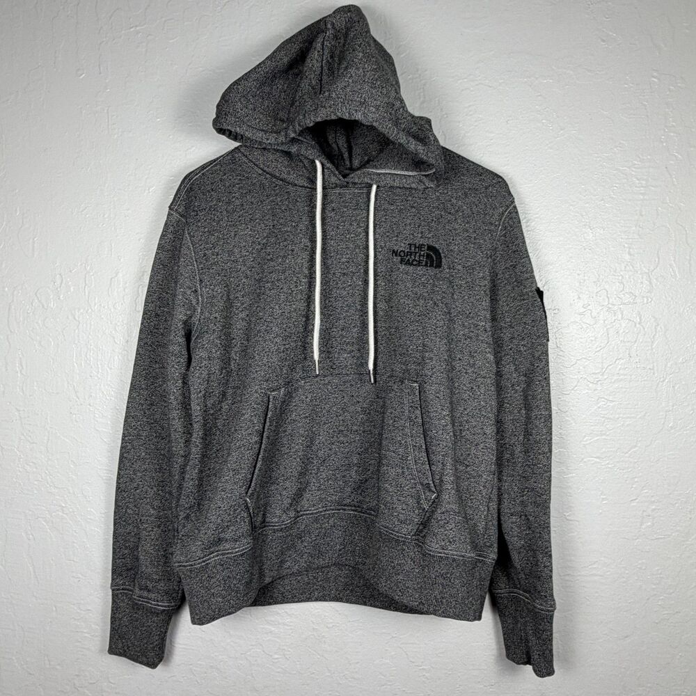 The North Face Women’s M Gray Heather Pullover Hoodie Heritage Patch Logo